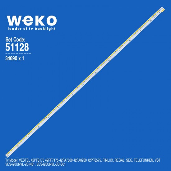 WKSET-6128 34690X1 42INCH SNB 7020PKG 60EA REV0.6 131220  1 ADET LED BAR