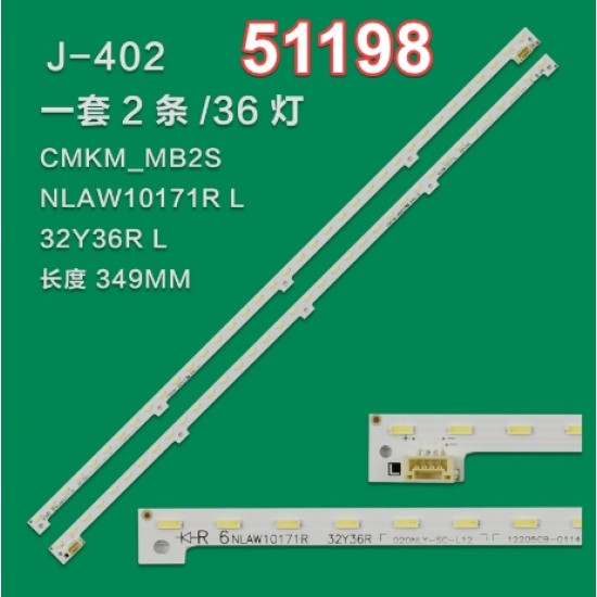 WKSET-6198 36903X1 36904X1 CMKM-MB2S  NLAW10171L/R  2 ADET LED BAR