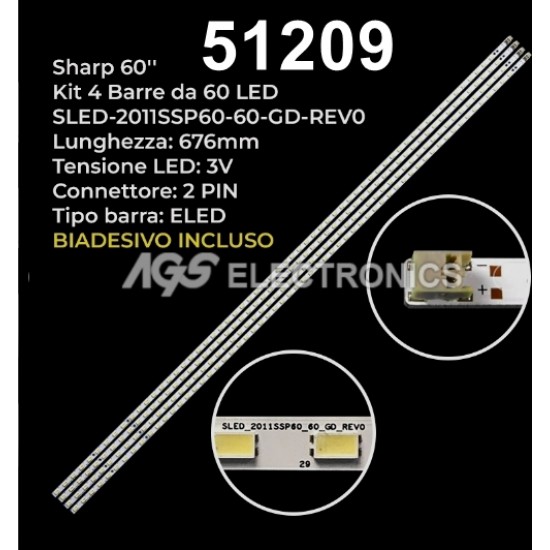 WKSET-6209 36913X4 POSITIONING SLED_2011SSP60_60_GD_REV0 4 ADET LED BAR (60LED)