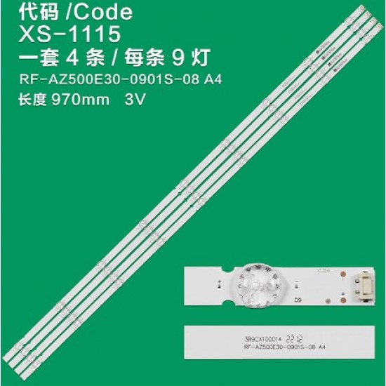 WKSET-6349 37083X4 RF-AZ500E30-0901S-08 A4   4 ADET LED BAR