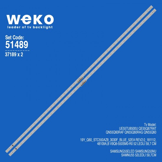 WKSET-6489 37189X2 19Y_Q60_STC550AZ8_3030F_BLUE_52EA REV2.0_181112  2 ADET LED BAR (52LED)