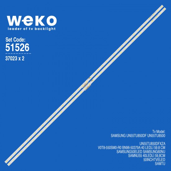 WKSET-6526 37023X2 V0T8-550SM0-R0 BN96-50379A 2 ADET LED BAR (40LED)