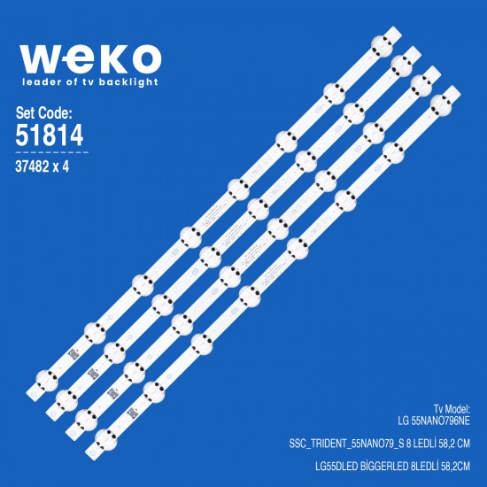 WKSET-6814 37482X4 SSC_TRIDENT_55NANO79_S 4 ADET LED BAR