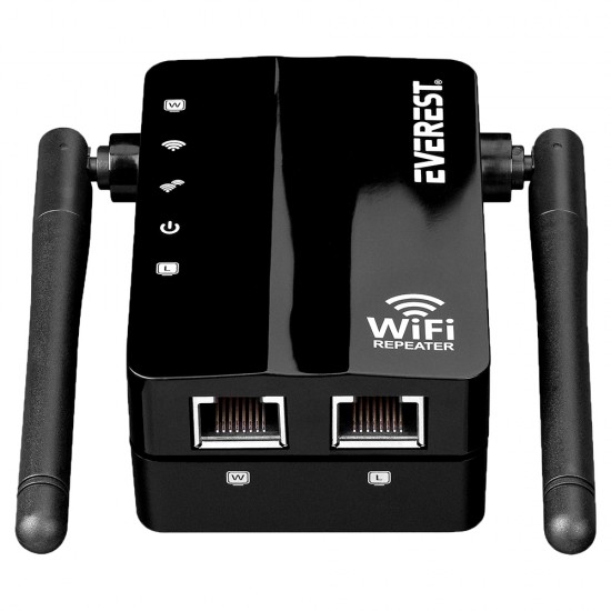 EVEREST EWR-812N 300 MBPS 2.4GHZ WİFİ REPEATER+AP DESTEKLİ SİNYAL GENİŞLETİCİ