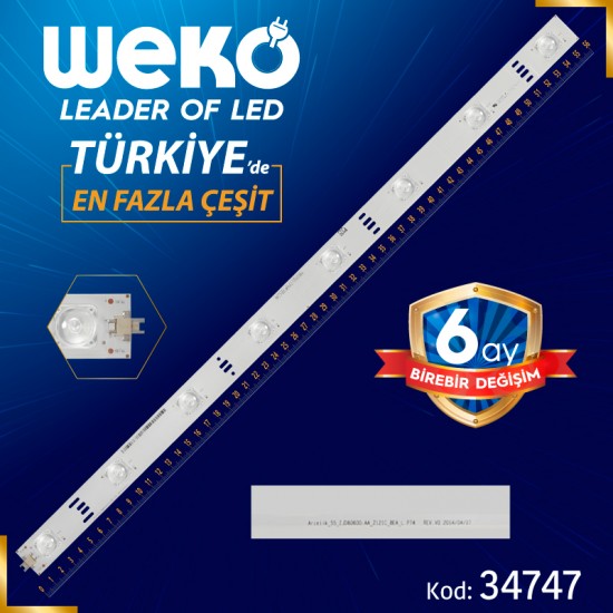 ARCELİK_55_ZJD60600-AA_2121C_8EA_L P74 REV.V0 - 56.6 CM 8 LEDLİ - (WK-48)