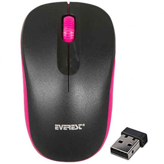 EVEREST SM-165 2.4 GHZ KABLOSUZ MOUSE SİYAH/KIRMIZI