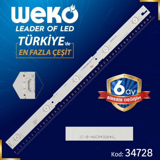 EVERLİGHT IC-B-HWCR43D641L - (ZNK60601-AB) - 47.8 CM 5 LEDLİ - (WK-24)