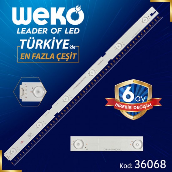 EVERLİGHT IC-B-HWCR49D640L - ZNL60600-AC - 54 CM 6 LEDLİ - (WK-22)  BAKIR FR4 34726