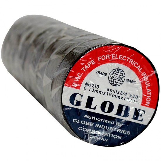 GLOBE İZOLE BANT SİYAH 10LUK  0.13MMX19MM