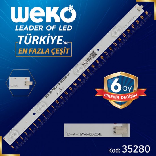 IC-A-HWAI40D264L-Y5XD064 - ECHOM-40CL-464OCLO36-A1 - 4 LEDLİ 30.5 CM - (WK-477)