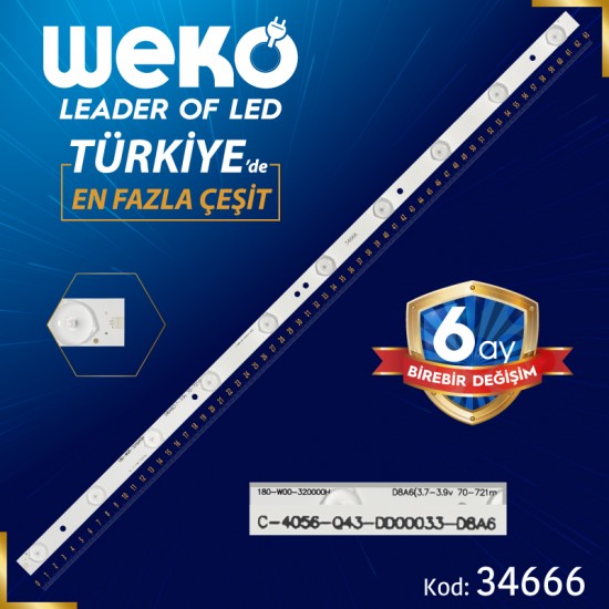 JL.CX32101235B1 - 180-W00-320000H - IC-A-HWT32D042 - 63.4 CM 10 LEDLİ - (WK-70)