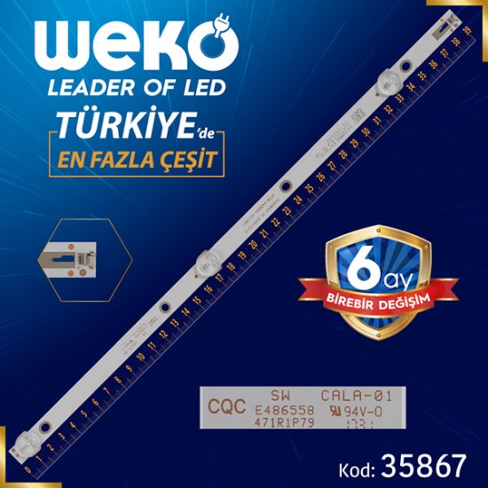 K430WDC1 A1 - 4708-K43WDC-A1113N11 - 39 CM 3 LEDLİ - (WK-1329)