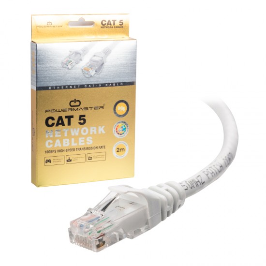 KABLO.CAT5 2 METRE GRİ POWERMASTER KUTULU