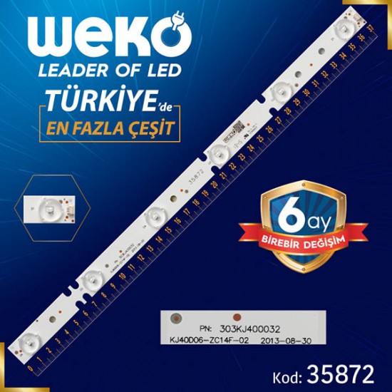 KJ40D06-ZC14F-02 - PN:303KJ400032 - 6 LEDLİ 37 CM - (WK-1334)