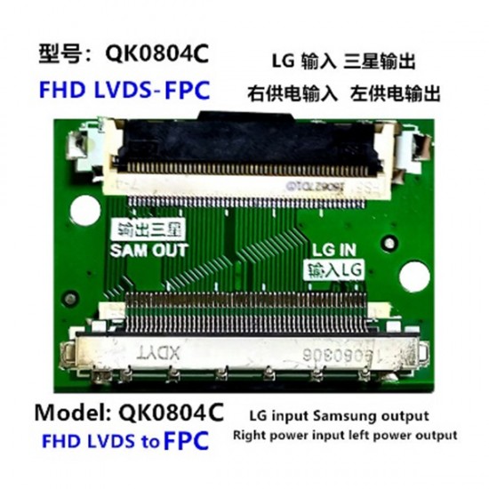 LCD PANEL FLEXİ REPAİR KART FHD LVDS TO FPC LC İN SAM OUT QK0804C