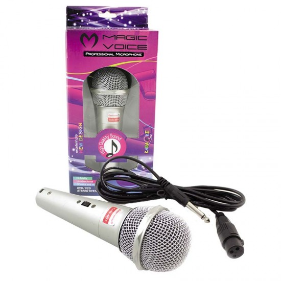 MAGICVOICE MV-4676 DİNAMİK GRİ MİKROFON