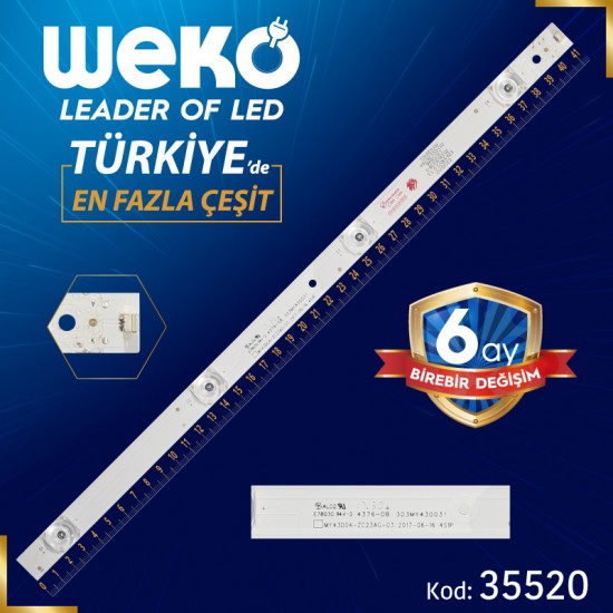 MY43D04-ZC23AG-03 4S1P - 303MY430031 - 135-140/3.0-3.1 - 41.5 CM 4 LEDLİ - (WK-1056)