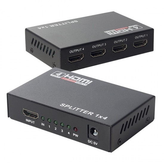 POWERMASTER PM-12080 1.4V 4 PORT HDMI SPLITTER DAĞITICI