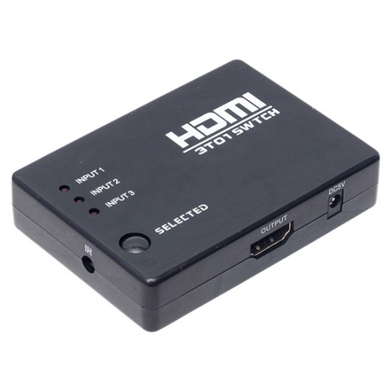 POWERMASTER PM-6853 3 GİRİŞ 1 ÇIKIŞ HDMI SWITCHER TOPLAYICI KUMANDALI