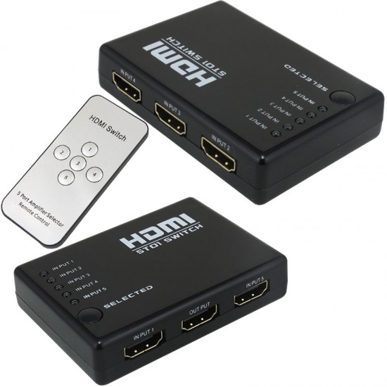 POWERMASTER PM-8342 5 GİRİŞ 1 ÇIKIŞ HDMI TOPLAYICI SWITCHER