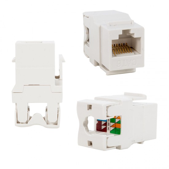 RJ 45 CAT6 ŞASE 180 DERECE (KEYSTONE JACK)