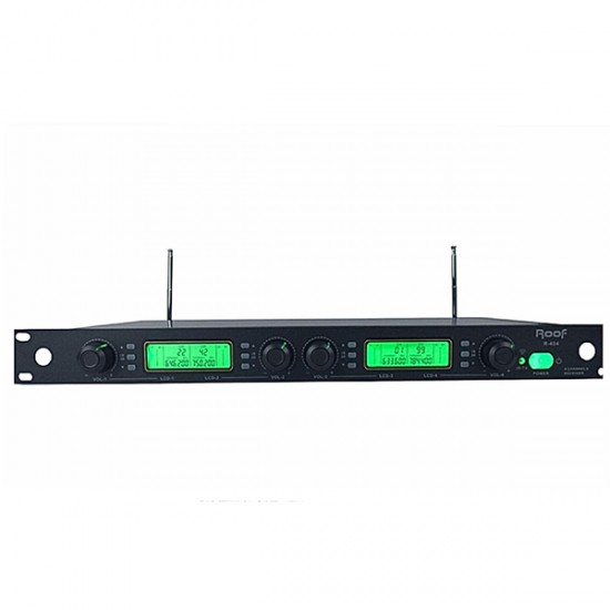 ROOF R-404 4 KANAL UHF KABLOSUZ MİKROFON RECEIVERI