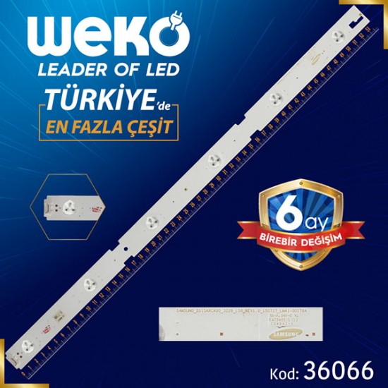 SAMSUNG_2015ARC490_3228_L06_REV1.0_150717_LM41-00176A - 54 CM 6 LEDLİ - (WK-117)  34732 BAKIR FR4