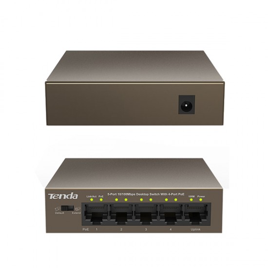 TENDA TEF1105P 4 PORT POE Lİ 58W 5 PORT ETHERNET SWITCH