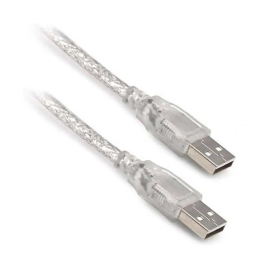 USB ERKEK-ERKEK KABLO 3 METRE ŞEFFAF S-LINK SL-165M