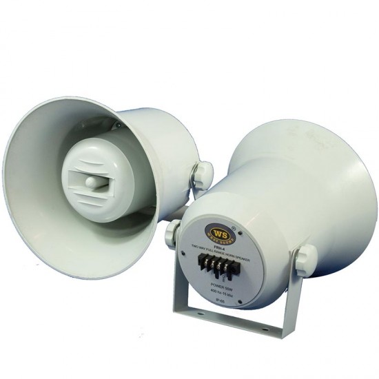 WESTSOUND FRH-4 10 CM 40 WATT IP 65 TRAFOSUZ PLASTİK HORN HOPARLÖR