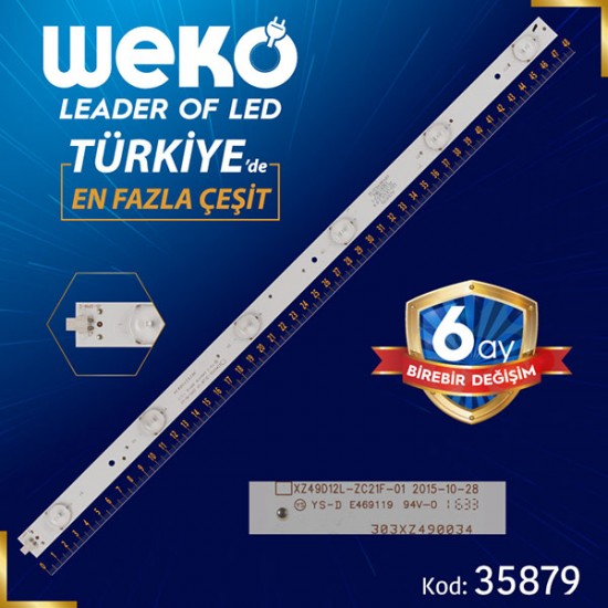 XZ49D12L-ZC21F-01 - 303XZ490034 - 6 LEDLİ 47.5 CM - (WK-1341)