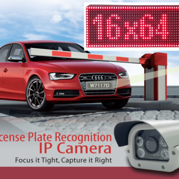 16x64 Plaka Tanima sistemi Bilgilendirme Ekrani