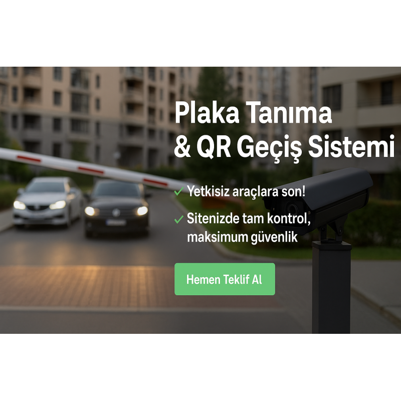 Plaka Tanima Qr Geçiş Sistemi fiyat teklifi al