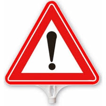 Di̇kkat Uyari Levhasi Çi̇ft Yön 