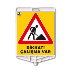 Di̇kdortgen Levha Yolda Çalişma Var 