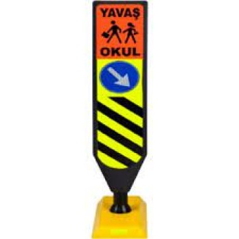 Kisa Tabanli Esnek Refüj Başi Tabelasi 