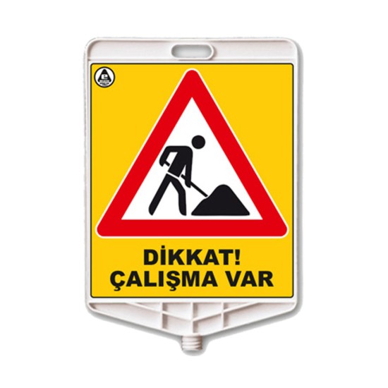 Di̇kdortgen Levha Yolda Çalişma Var Di̇kdortgen Levha Yolda Çalişma Var