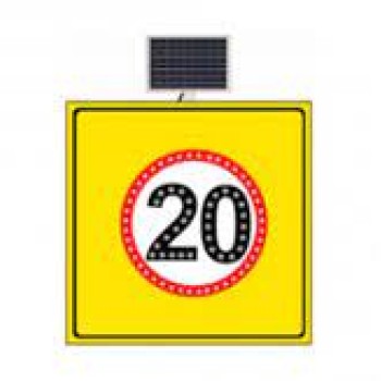 Hiz Li̇mi̇ti̇ 20 Km/H Sari Zemi̇n 1000X1000 Mm 