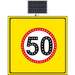 Hiz Li̇mi̇ti̇ 50 Km/H Sari Zemi̇n 1000X1000 Mm 