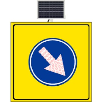 Sağa Mecburi̇ Yön Sari Zemi̇n 1000X1000 Mm 