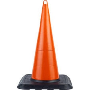 90 Cm Kirilmaz Trafi̇k Koni̇si̇ (Refllekti̇fsi̇z ) Ağirlikli 