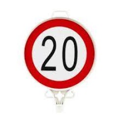 Azami̇ Hiz Sinirlamasi 20 Km Uyari Levhasi Tek Yön 