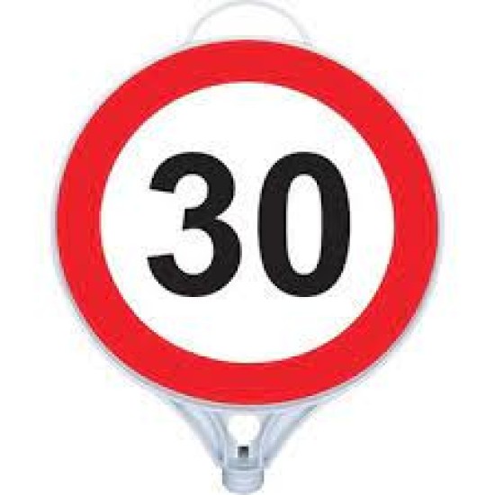 Azami̇ Hiz Sinirlamasi 30 Km Uyari Levhasi Tek Yön Azami̇ Hiz Sinirlamasi 30 Km Uyari Levhasi Tek Yön