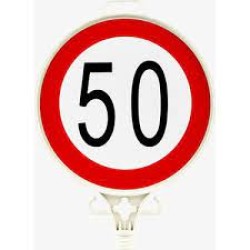 Azami̇ Hiz Sinirlamasi 50 Km Uyari Levhasi Tek Yön 