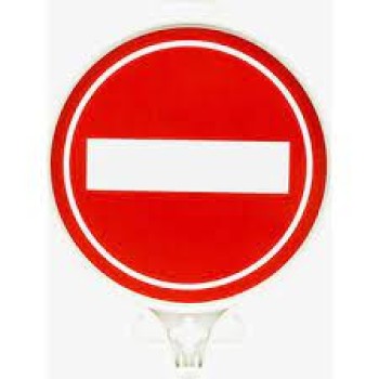 Gi̇ri̇ş Olmayan Yol Uyari Levhasi Tek Yön 