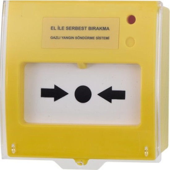 Tekni̇m Tfb-3165Y El İle Serbest Birakma Butonu, Gazli Yangin Söndürme Si̇stemleri̇ İçi̇n, Sari Tekni̇m Tfb-3165Y El İle Serbest Birakma Butonu, Gazli Yangin Söndürme Si̇stemleri̇ İçi̇n, Sari