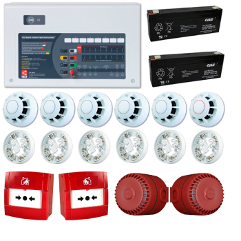 4 Bölgeli Konvansiyonel Yangın Alarm Seti 6 Dedektör 2 Çağrı Noktası 2 Siren 4 Bölgeli Konvansiyonel Yangın Alarm Seti 6 Dedektör 2 Çağrı Noktası 2 Siren