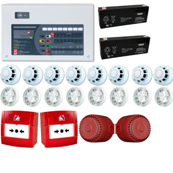 4 Bölgeli Konvansiyonel Yangın Alarm Seti 8 Dedektör 2 Çağrı Noktası 2 Siren 4 Bölgeli Konvansiyonel Yangın Alarm Seti 8 Dedektör 2 Çağrı Noktası 2 Siren