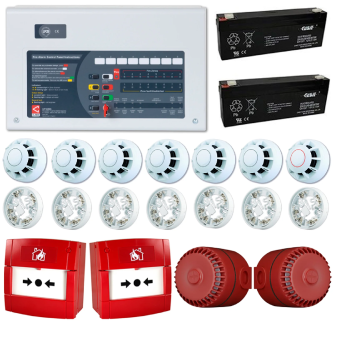 4 Bölgeli Konvansiyonel Yangın Alarm Seti 7 Dedektör 2 Çağrı Noktası 2 Siren 4 Bölgeli Konvansiyonel Yangın Alarm Seti 7 Dedektör 2 Çağrı Noktası 2 Siren