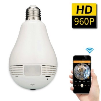 Led Ampul Panoramik Ip Kamera Balik Gozü Bebek Bakici Kamerasi  Led Ampul Panoramik Ip Kamera Balik Gozü Bebek Bakici Kamerasi